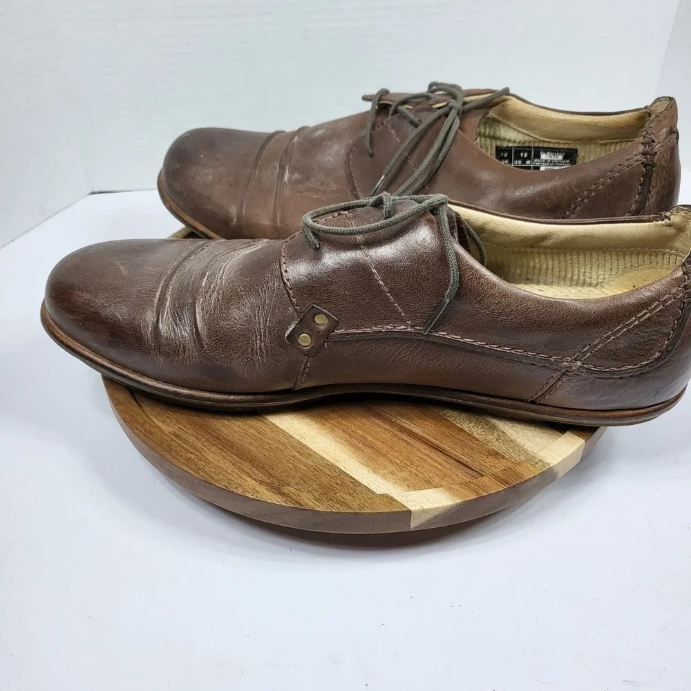 Dr Martens 12055 Oxford Mens 13 Brown Good Leather Lace Up Derby AW004 KV071